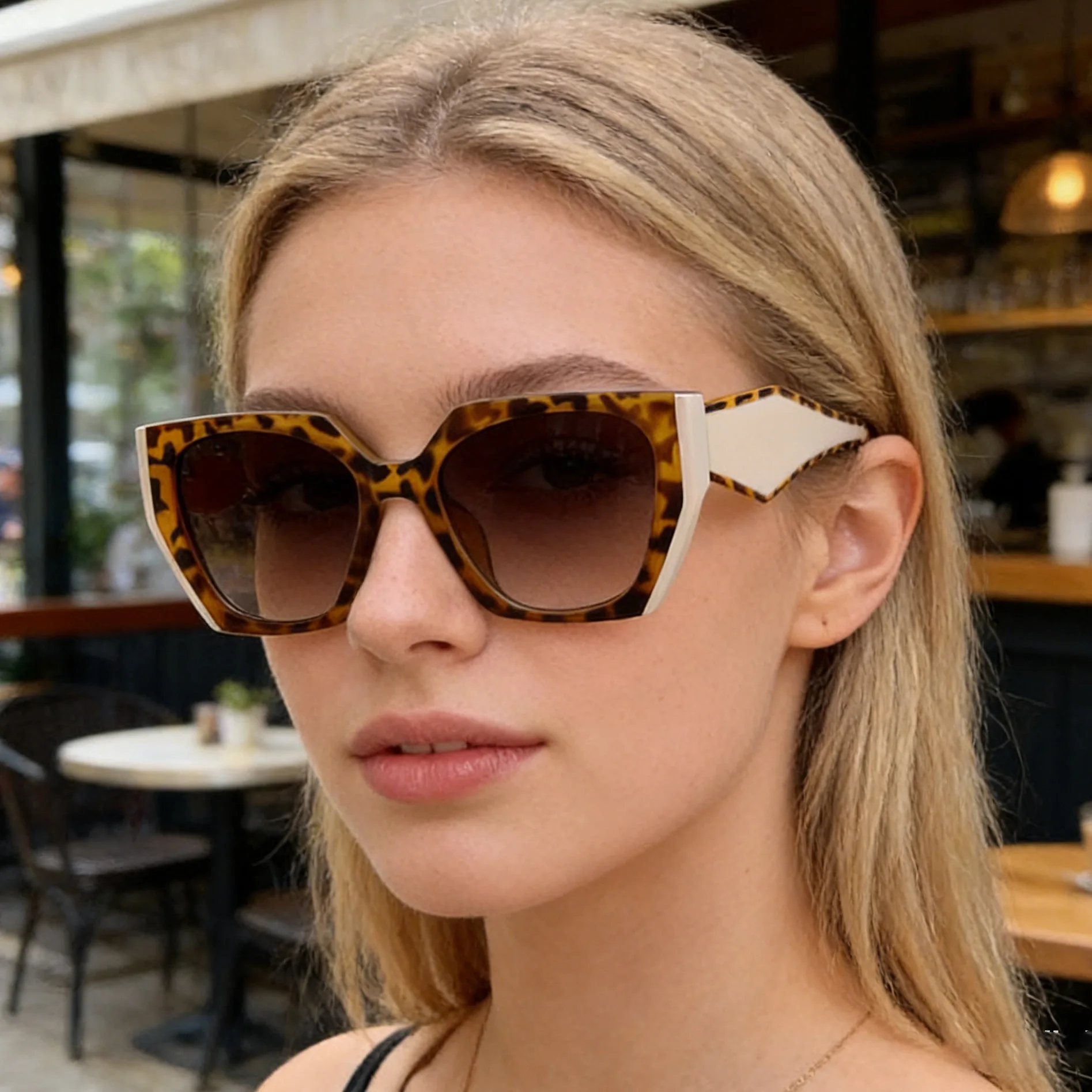 Sunglasses Cat Eye - 2026年新作フルフレームキャットアイサングラス、女性用、ラグジュアリーワイドテンプル、セレブリティスタイル、INSトレンドUV400ファッショナブルサングラス