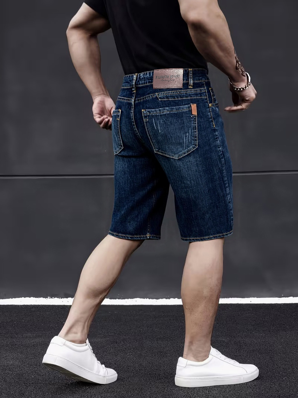 Levis Jeans 501 - 2026 クラシックスタイルメンズスリムデニムショーツ夏の新しいビジネスファッション薄いストレッチショートカジュアルパンツ男性サイズ 40