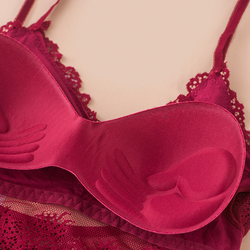 シームレススポーツブラ,下着,レースバック - Bralette Triangle Set のレビューと価格