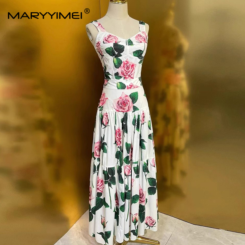 MARYYIMEI 花柄プリーツスプライシングファッションス - Romper Floral Print のレビューと価格