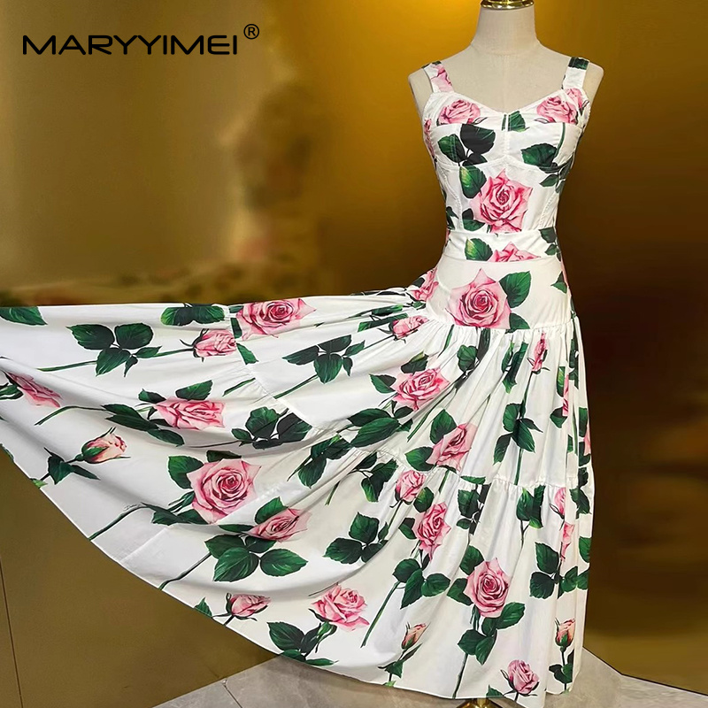 MARYYIMEI 花柄プリーツスプライシングファッションス - Romper Floral Print のレビューと価格